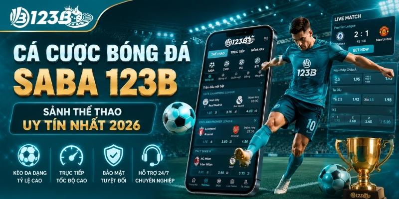 Cá cược bóng đá SABA 123B - Sảnh thể thao xanh chín năm 2026 2 Cá cược bóng đá SABA 123B - Sảnh thể thao uy tín nhất 2026